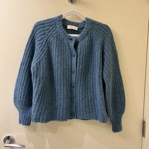 Sezane Emile Cardigan Summer Blue - Size XS